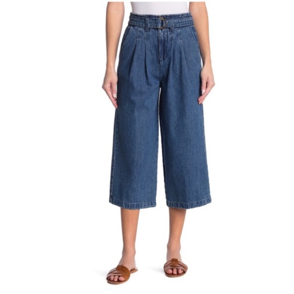 NWT BLANKNYC Denim Belted Wide Leg Jeans - Picture 1 of 7